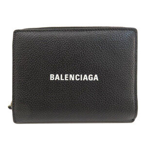 BALENCIAGA Black Leather Wallet